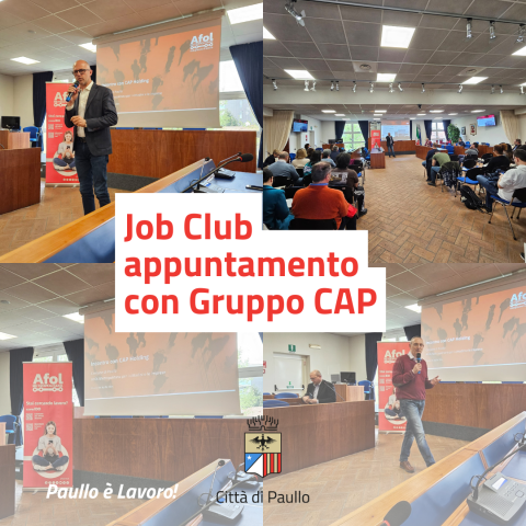 Job Club: appuntamento con Gruppo CAP