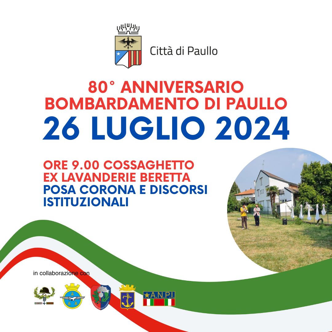 26 luglio - 80° anniversario bombardamento di Paullo