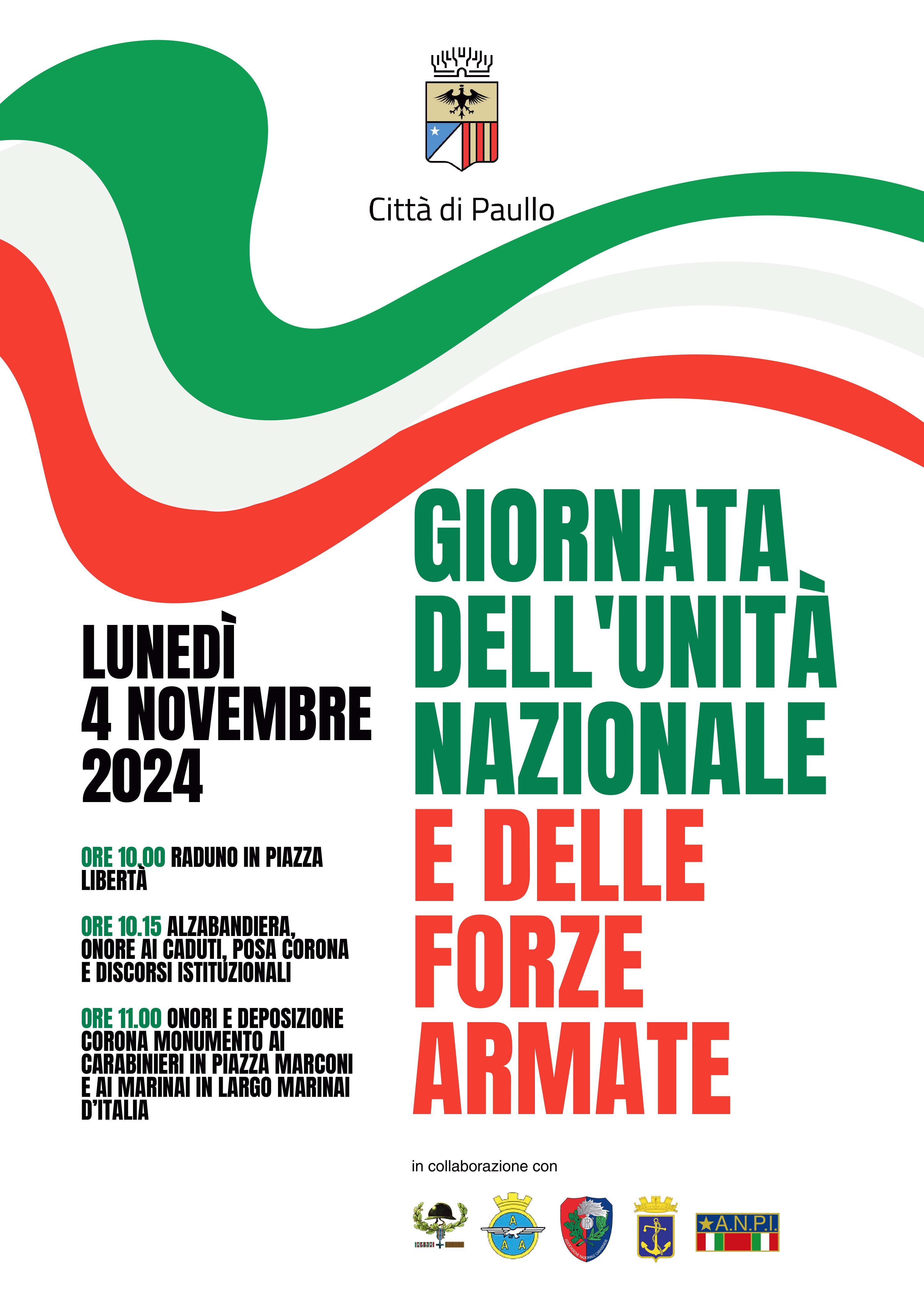 4 novembre - Giornata dell'Unità Nazionale e delle Forze Armate