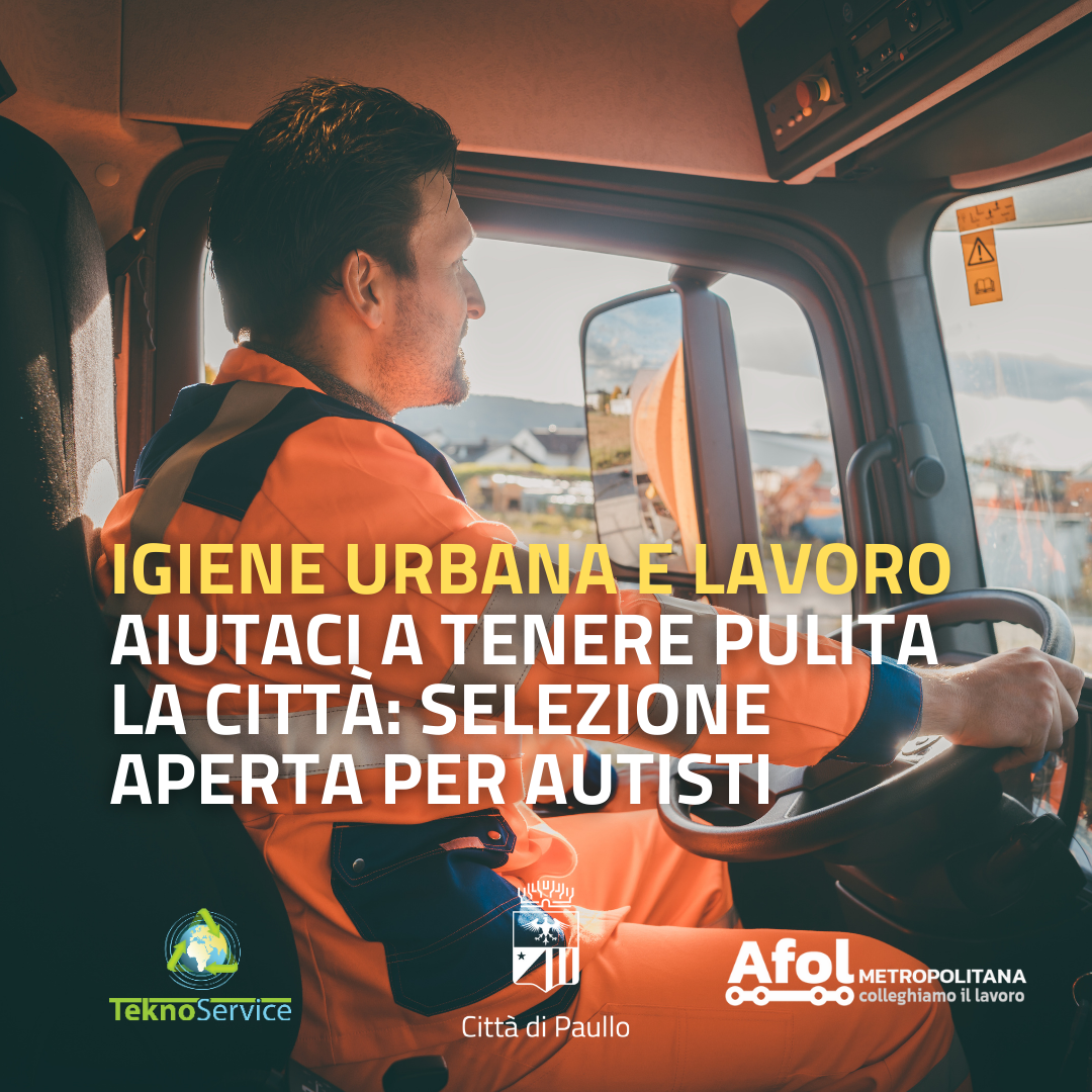 Offerta di lavoro per autisti per servizio di igiene urbana