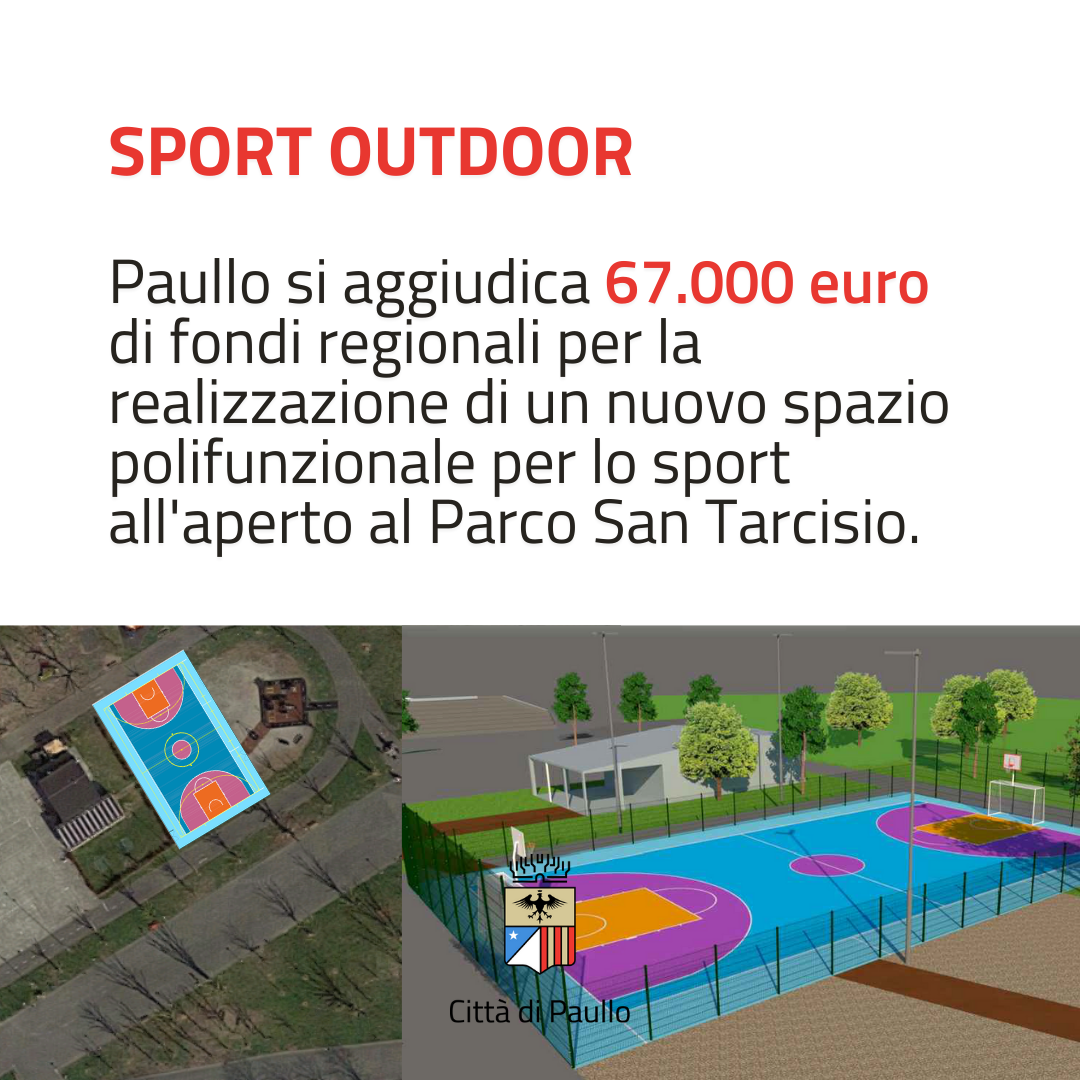 Paullo si aggiudica fondi per un nuovo spazio per lo sport outdoor