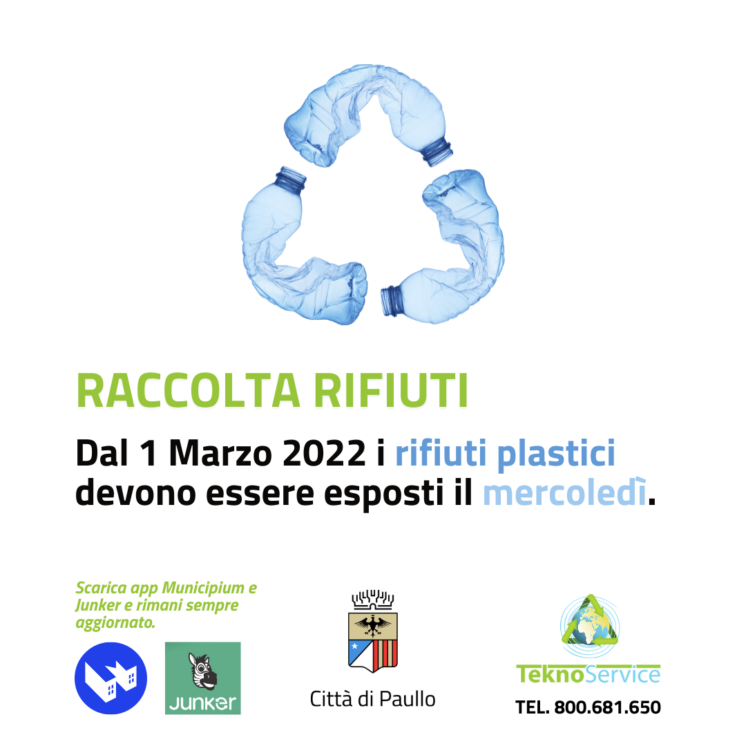 Raccolta rifiuti plastici