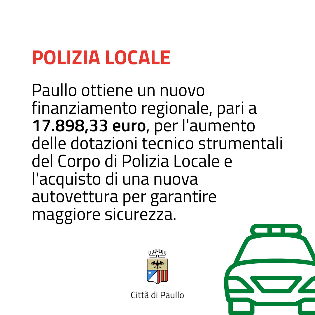 Aggiudicati nuovi fondi per maggiore sicurezza