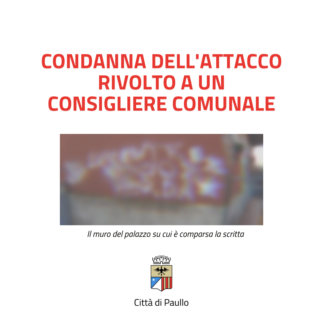 Condanna dell'attacco contro un consigliere comunale