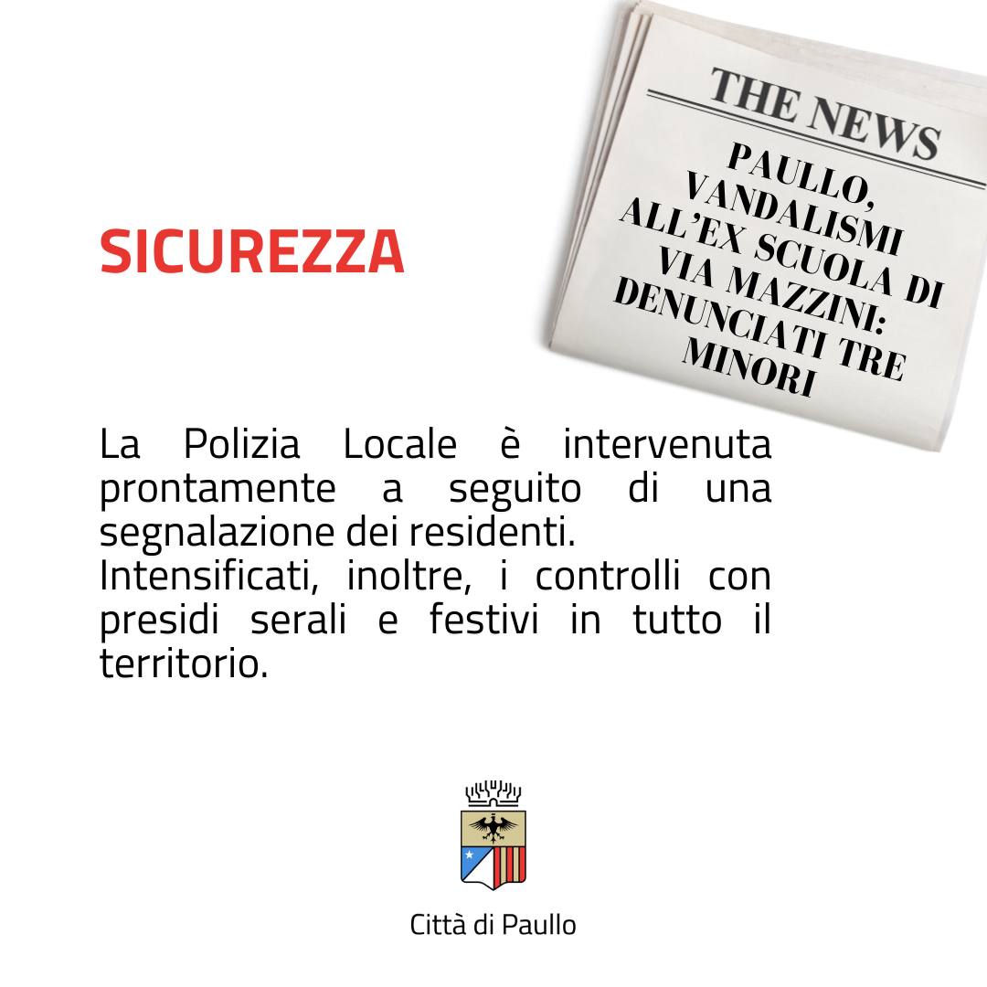 Intrusioni nell’ex scuola di via Mazzini: denunciati tre minori