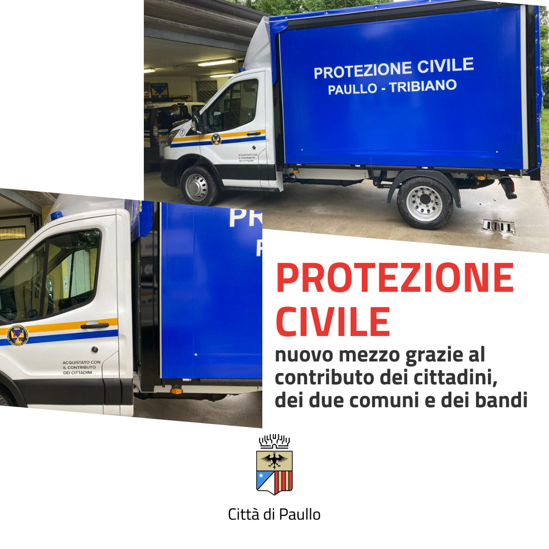 Nuovo mezzo per la Protezione Civile