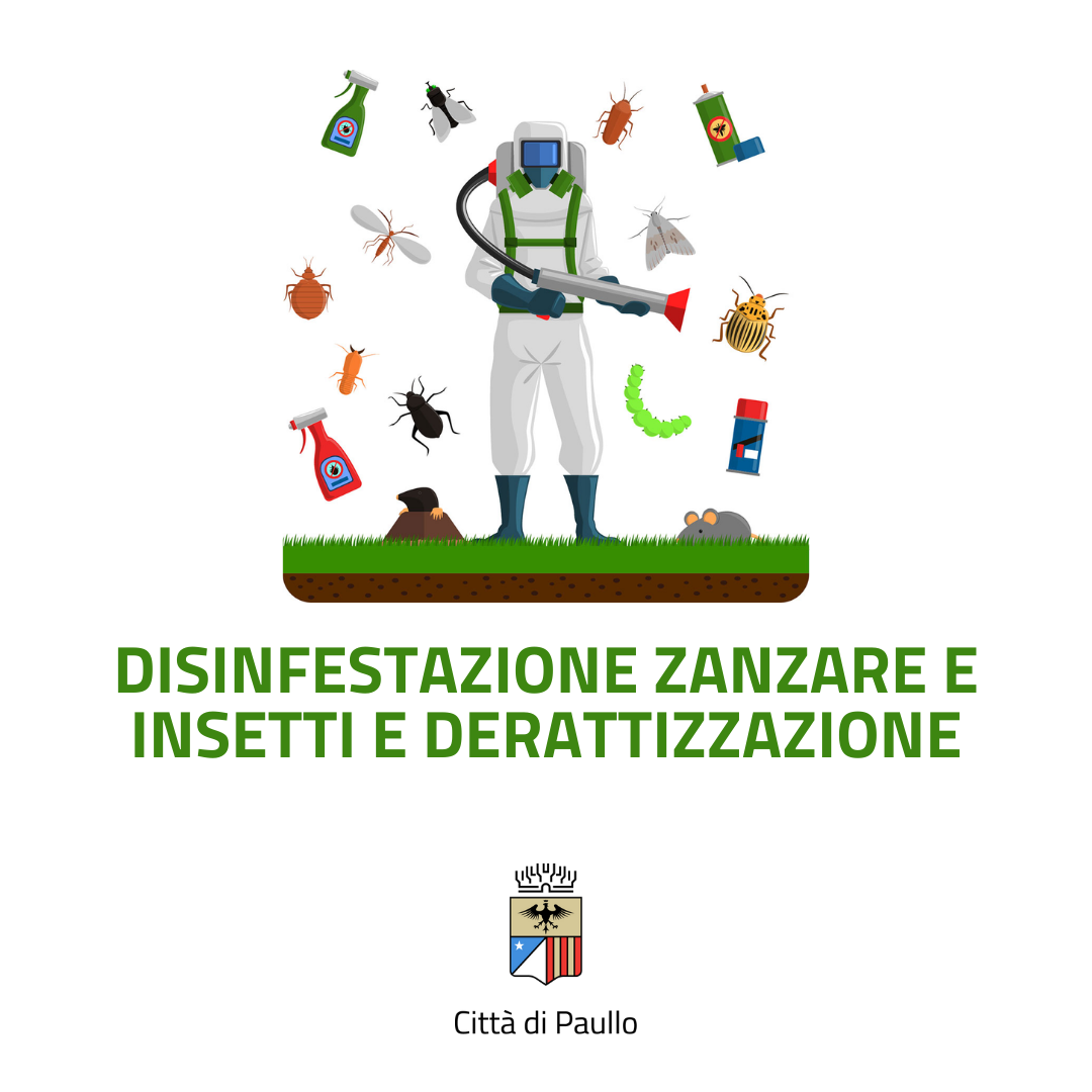 Disinfestazione zanzare e insetti e derattizzazione