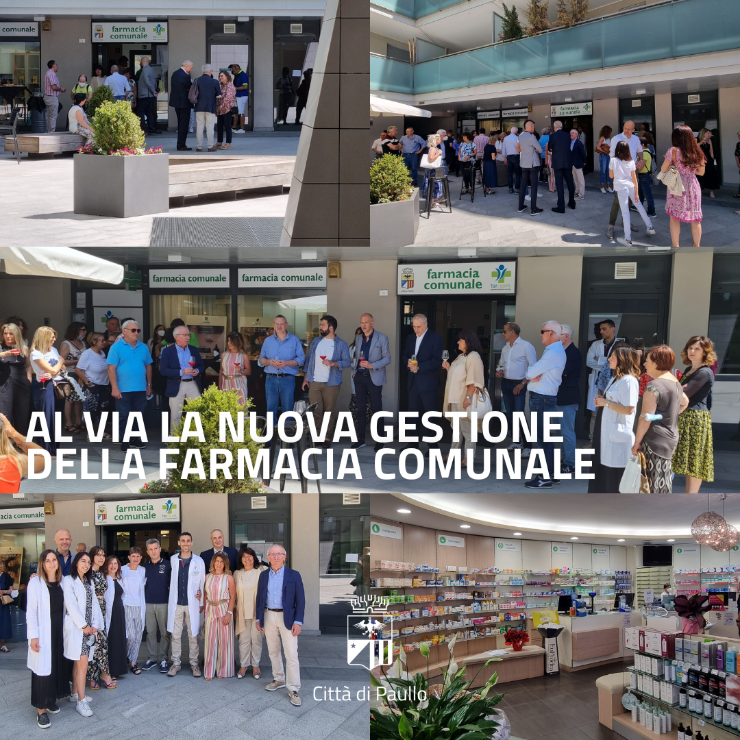 Al via la nuova gestione della Farmacia Comunale