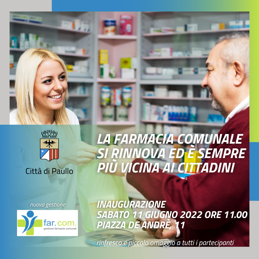 Inaugurazione nuova gestione Farmacia Comunale