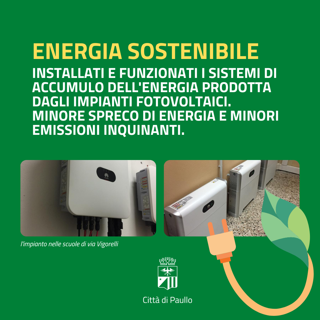 Energia sostenibile: sistemi di accumulo dell'energia fotovoltaica