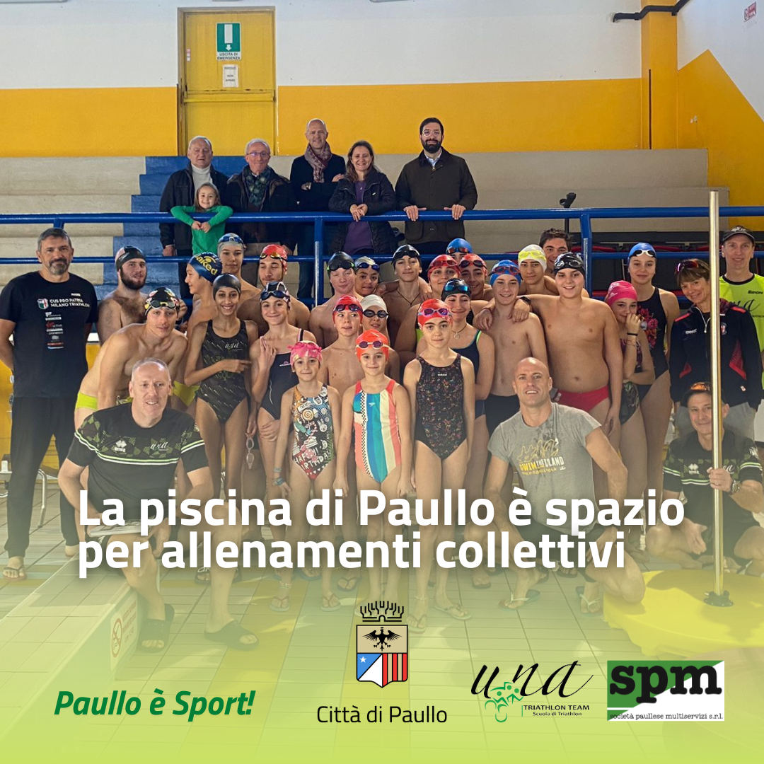 La piscina di Paullo è spazio per allenamenti collettivi