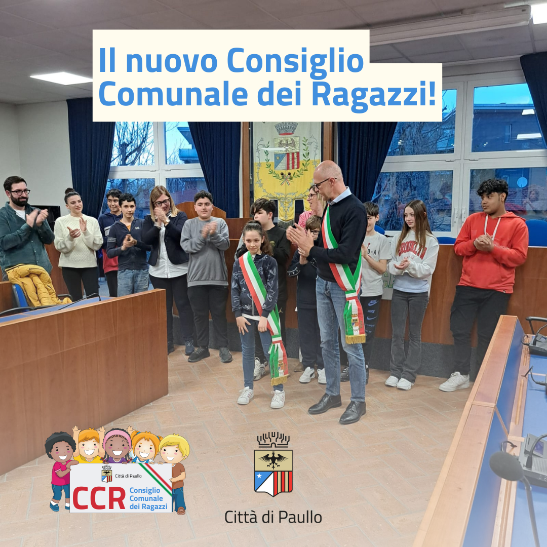 Il nuovo Consiglio Comunale dei Ragazzi!