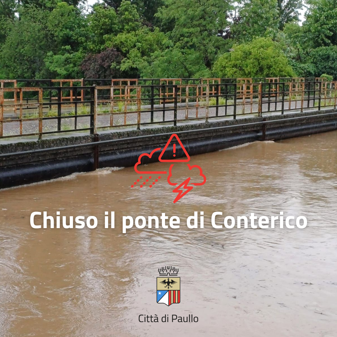 Chiuso il ponte di Conterico