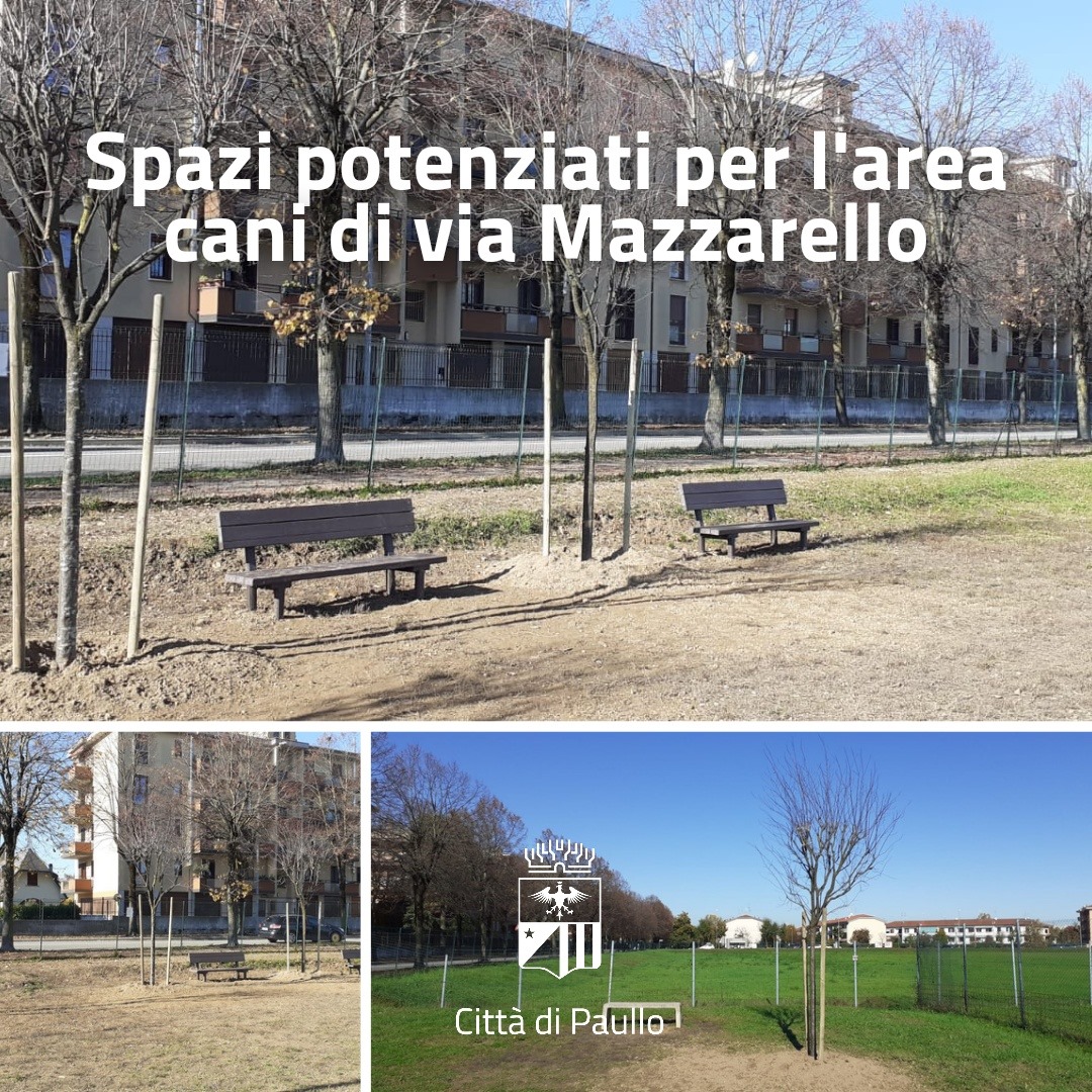 Spazi potenziati per l'area cani di via Mazzarello