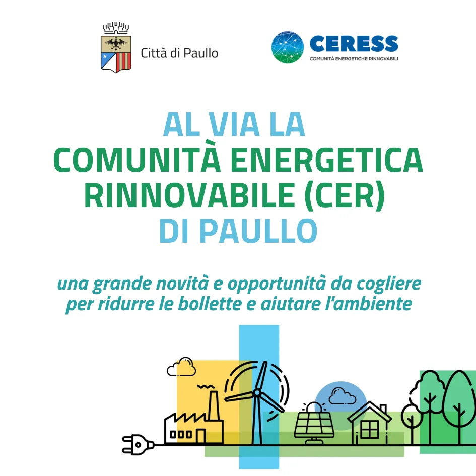 Al via la Comunità Energetica Rinnovabile di Paullo