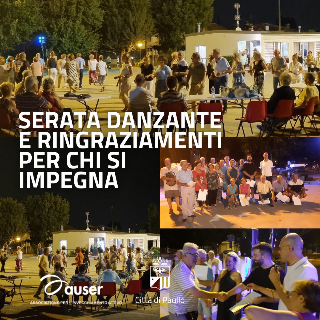 Serata danzante e ringraziamenti per chi si impegna