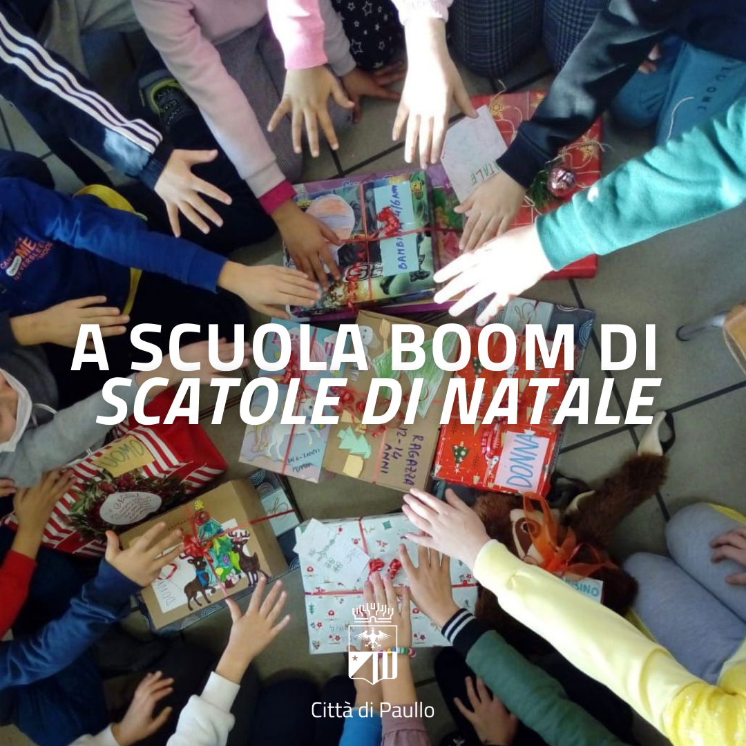 A scuola boom di "Scatole di Natale"