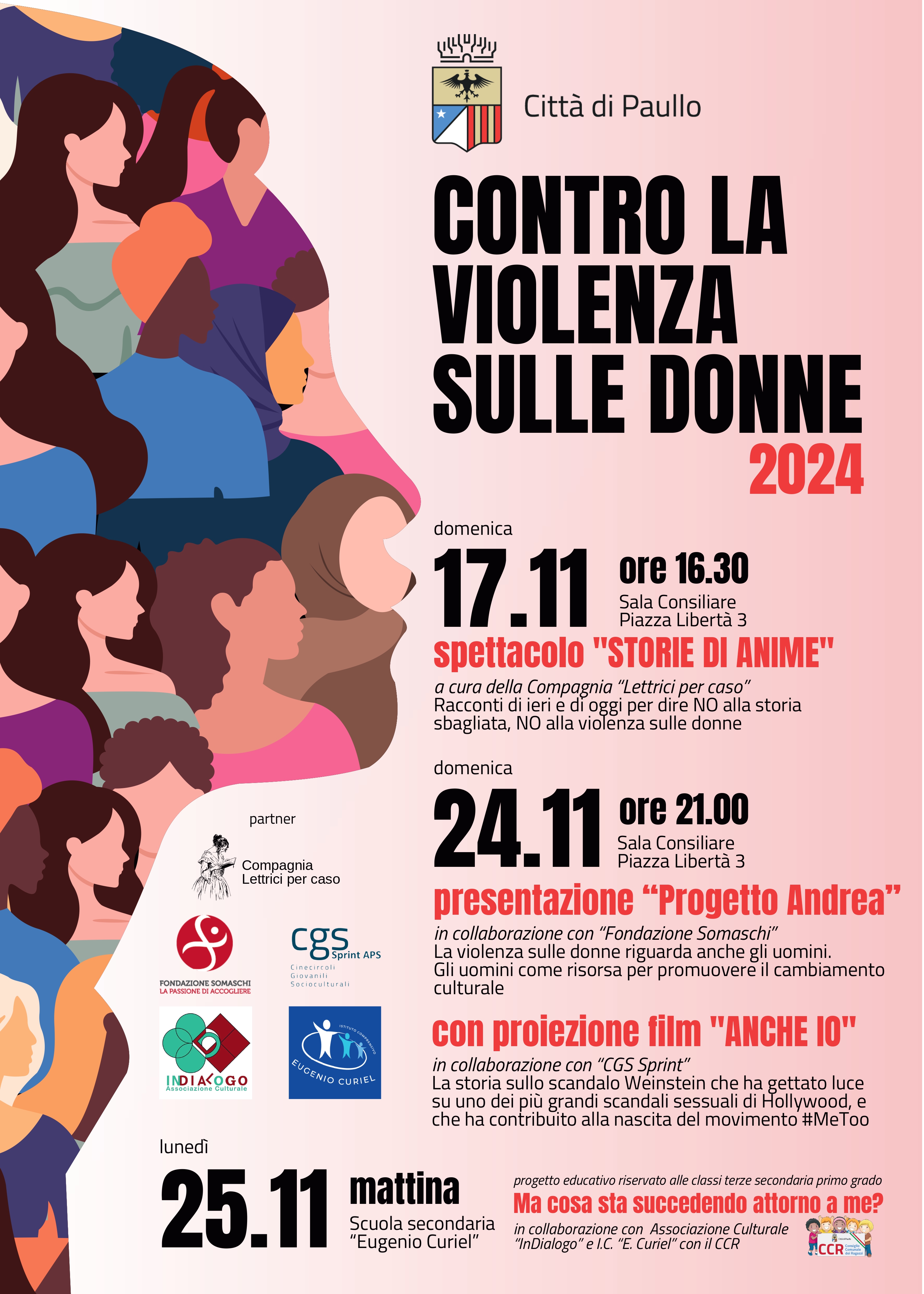 Eventi settimana contro la violenza sulle donne