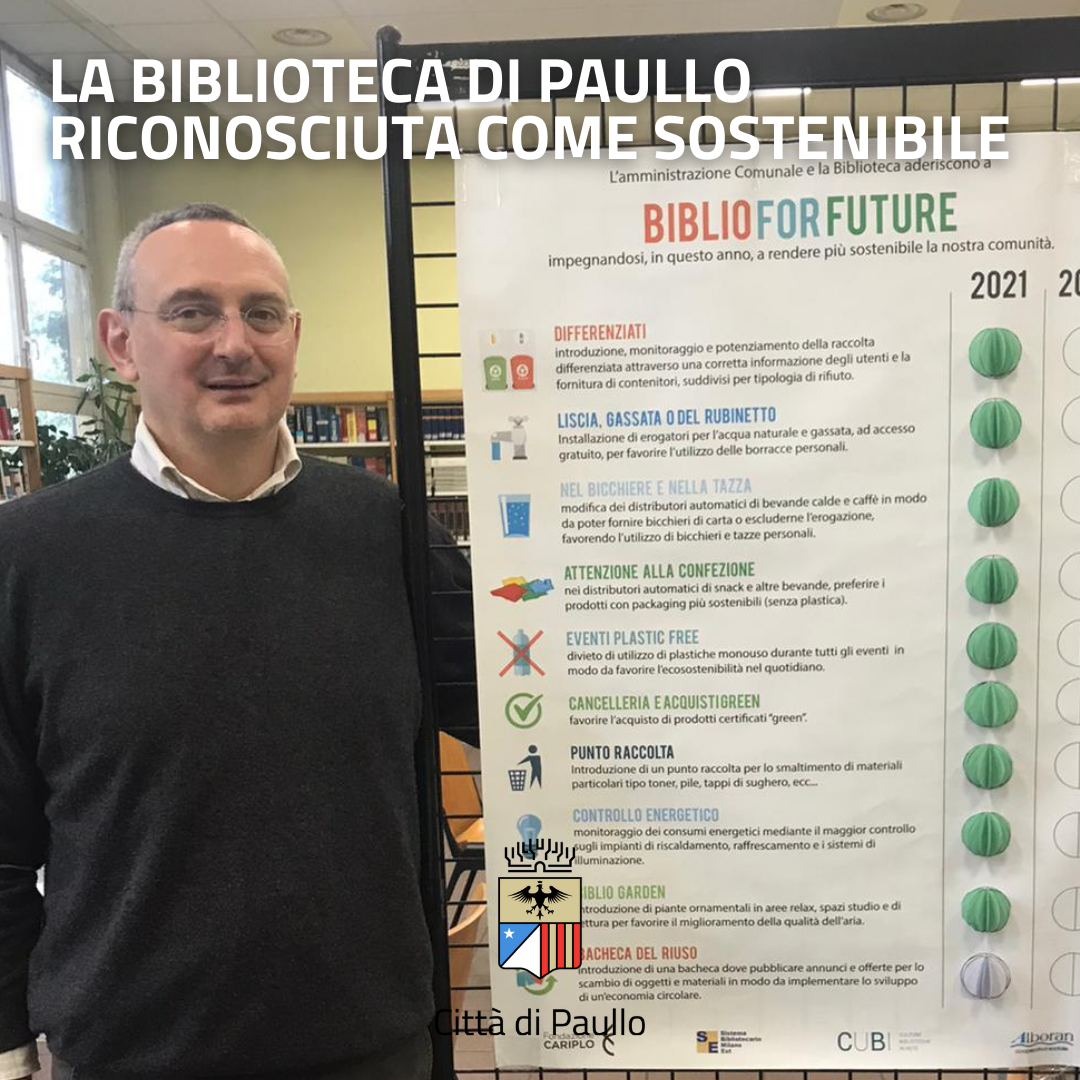 Quella di Paullo è una biblioteca davvero sostenibile