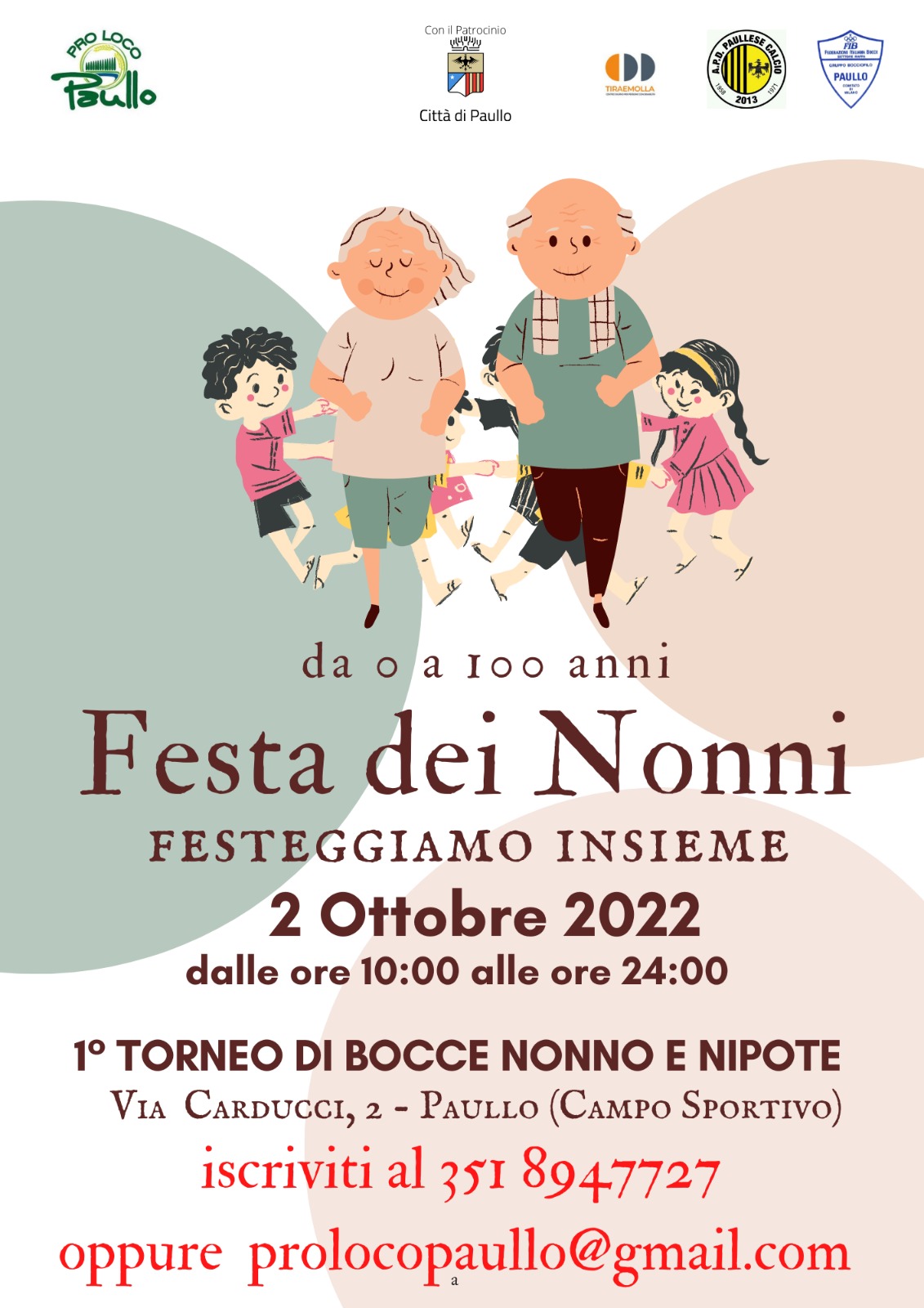 Festa dei Nonni - 1° Torneo di bocce nonni e nipoti