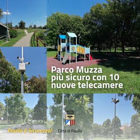 Parco Muzza più sicuro con dieci nuove telecamere
