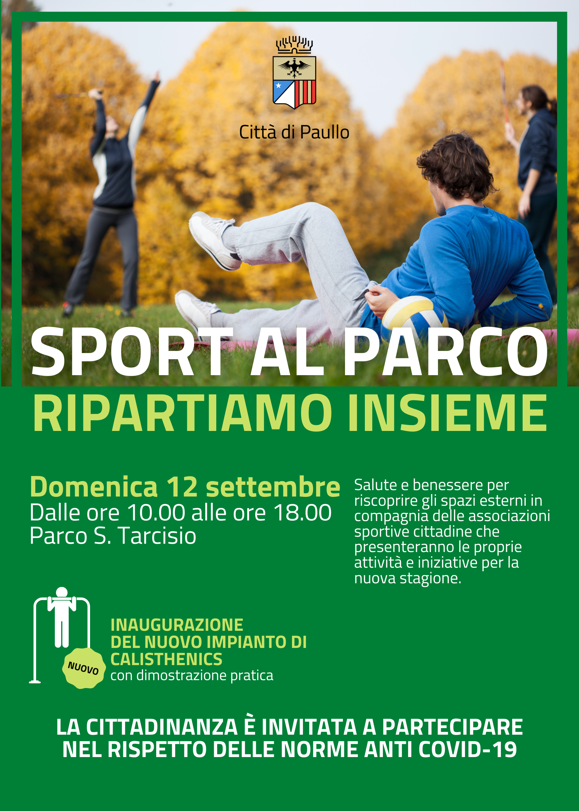 Sport al parco: ripartiamo insieme! 