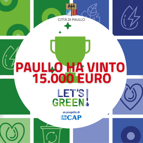 Paullo tra i vincitori del concorso Let's Green del Gruppo CAP