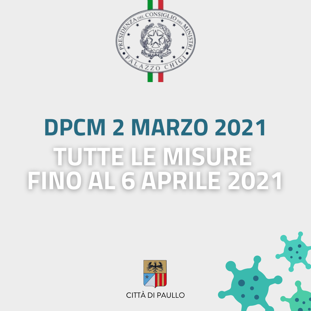 DPCM 2 marzo 2021