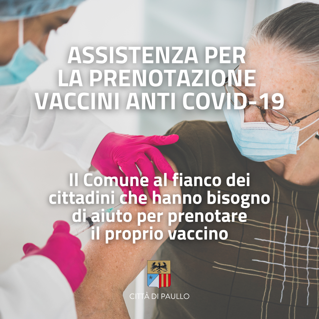 Assistenza per la prenotazione dei vaccini anti Covid-19