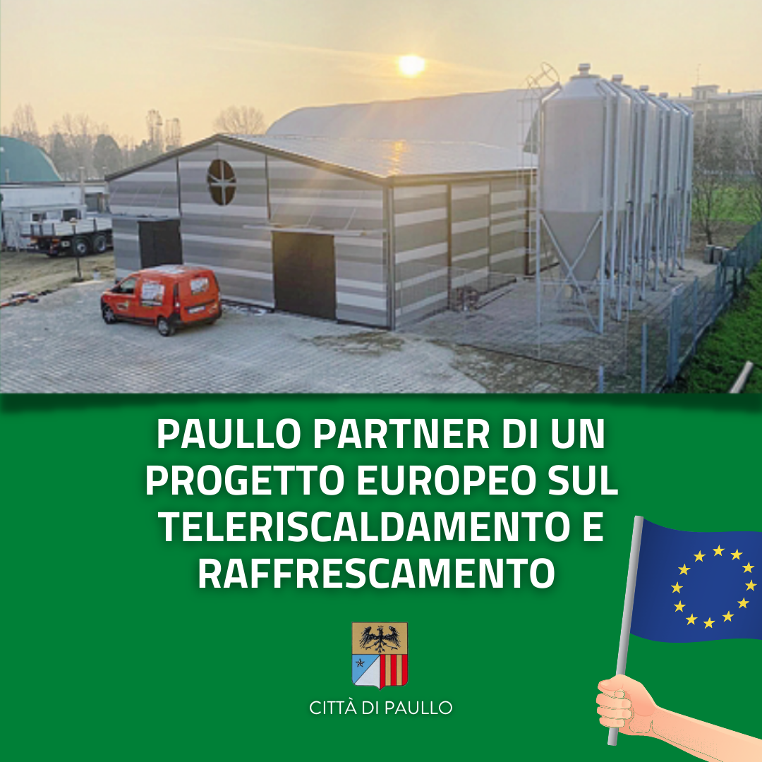 Paullo partner di un progetto europeo sul teleriscaldamento/raffrescamento