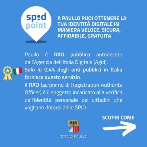 Paullo è Spid Point: scopri come ottenere la tua identità digitale