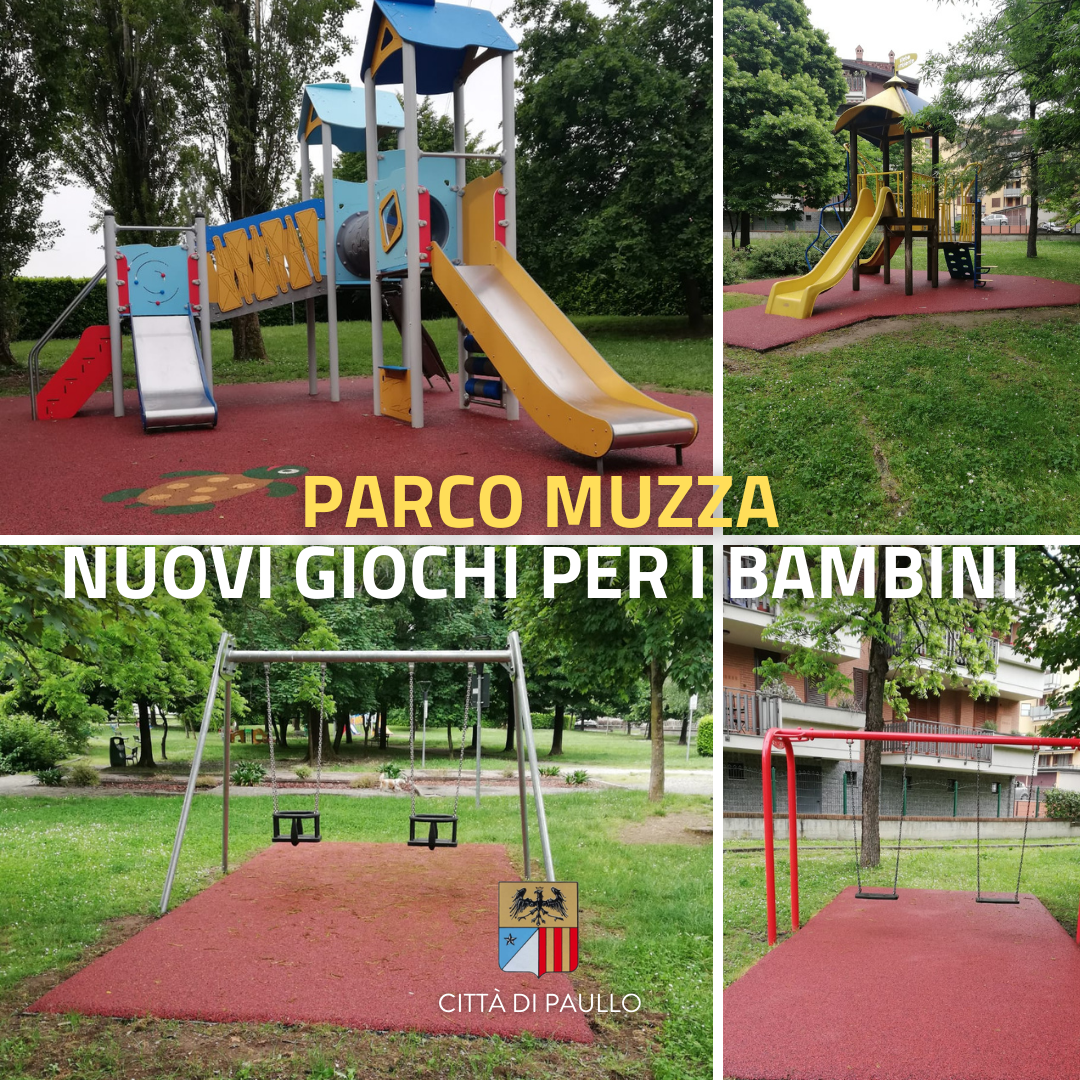 Nuovi giochi al Parco Muzza