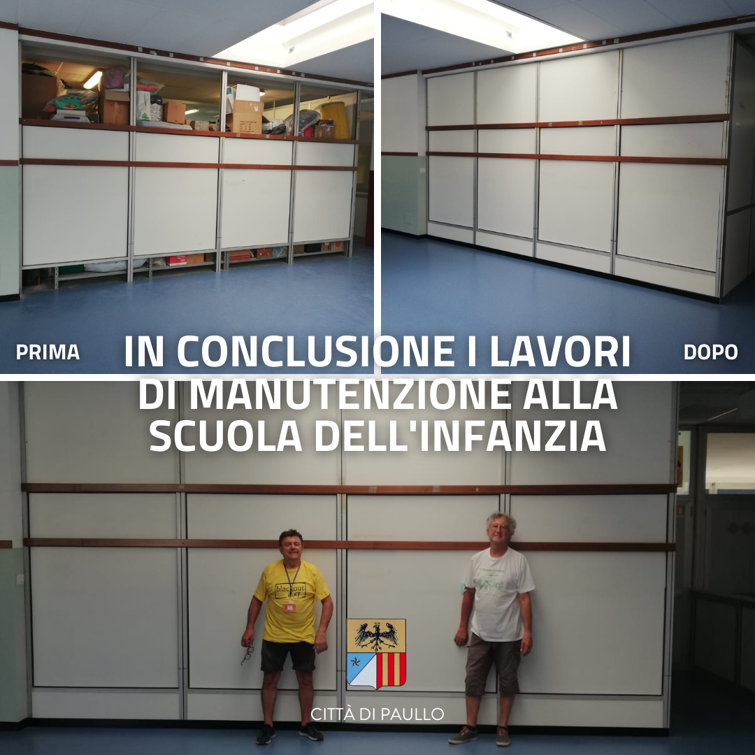 Lavori alla Scuola dell'Infanzia