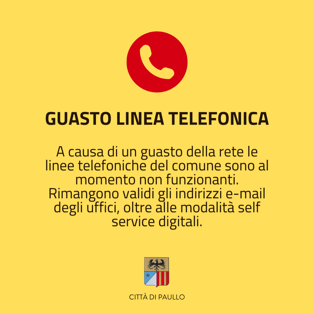Guasto linea telefonica